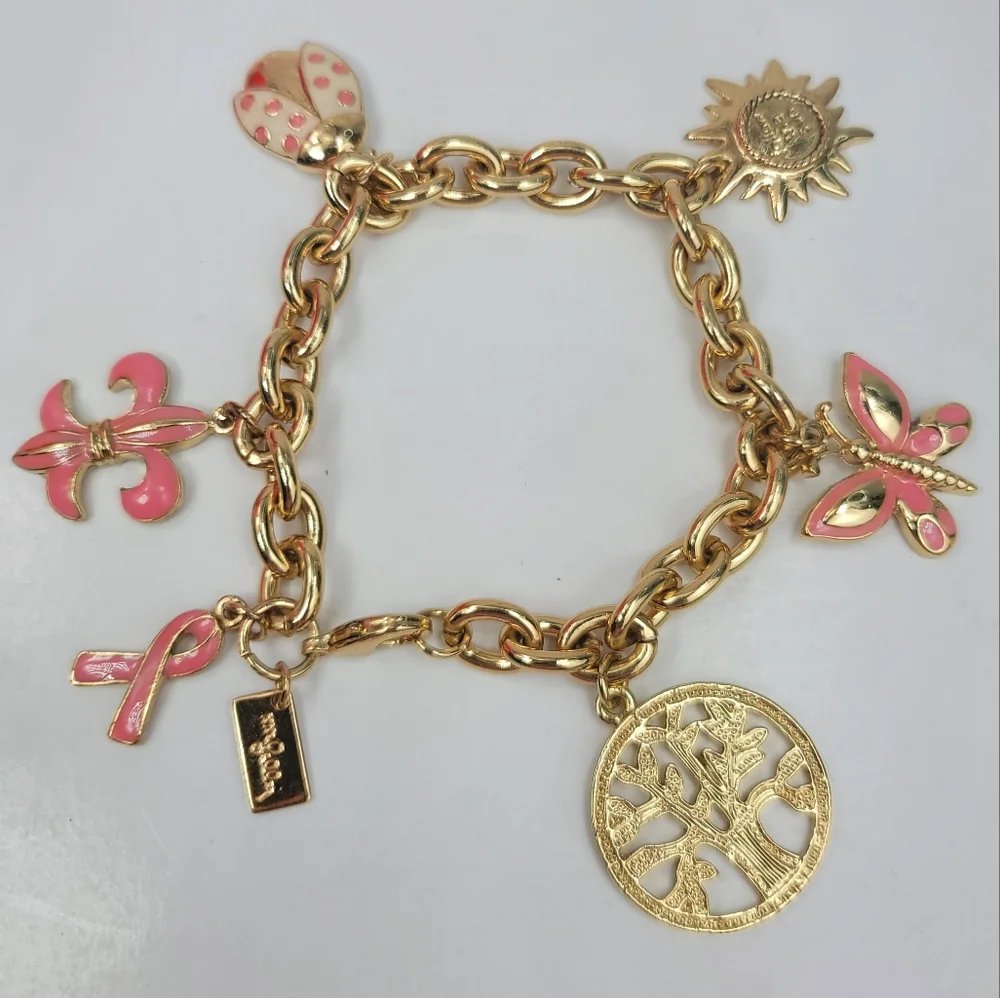 SOLD***Lilly Pulitzer Full Of Hope Charm Bracelet - Picture 1 of 12